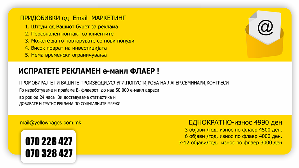 Yellow Pages Е-маил маркетинг